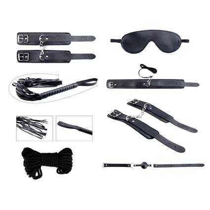Kit BDSM de 8 peças Secret Desires Black