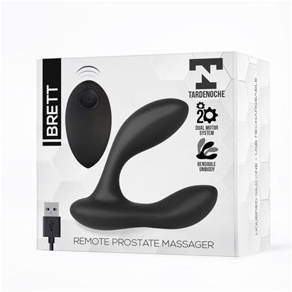 Massageador de próstata Brett silicone líquido de controle remoto USB