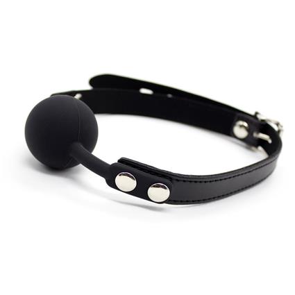 Mordaça Bola de Silicone Suave 4 cm Ajustável Preto