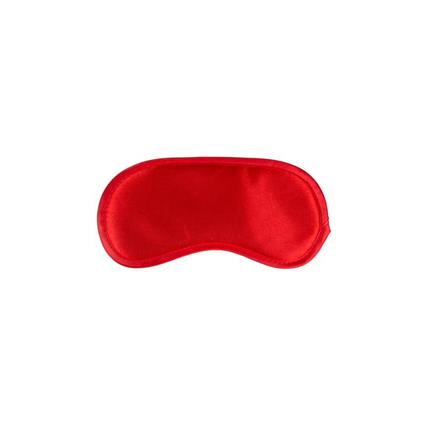 máscara de cetim vermelho