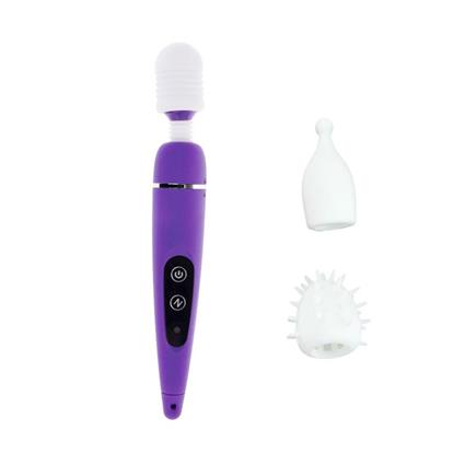 Pacote de massageadores e cabeças King Touch Purple