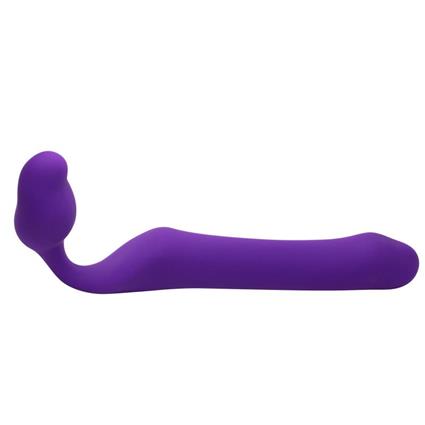 Queens L Dildo Strap-On Strap-On Silicone Roxo Escuro