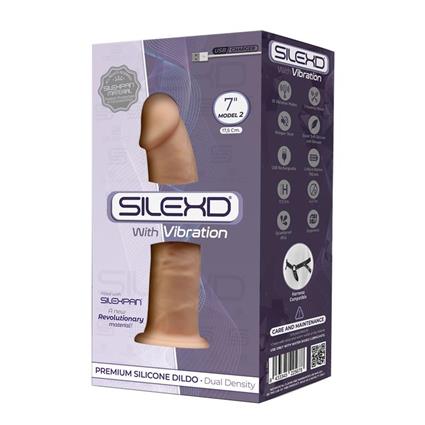 SilexPan Dildo 10 Funções de Vibração Modelo 2 - 7 Natural