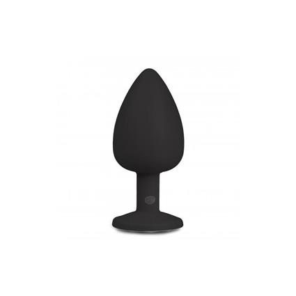 Plugue grande com diamante - preto