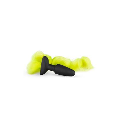 Plugue de Silicone com Cauda - Amarelo