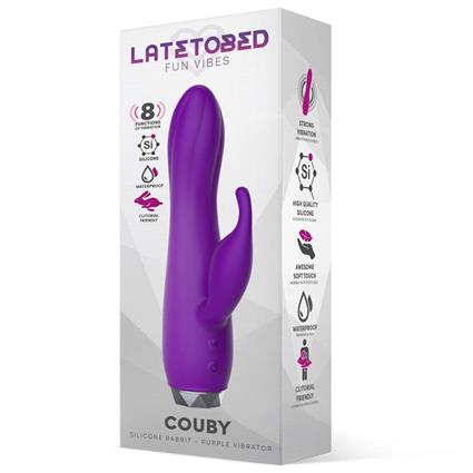 Vibrador Couby Silicone Coelho Roxo