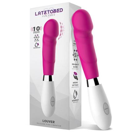 Vibrador de Silicone Rosa Louver