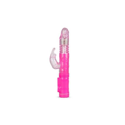 Vibrador de percussão e bolas rotativas rosa