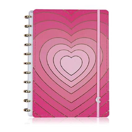 Caderno inteligente Grande A4 Golden Love 80 folhas