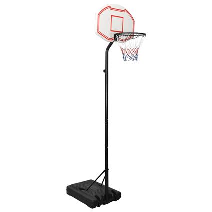 vidaXL Tabela de basquetebol 282-352 cm polietileno branco