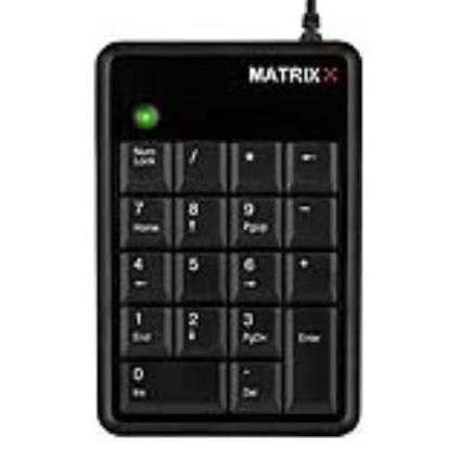 Teclado Numérico KC-001 USB (Preto) - 