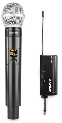 Microfone Mão UHF 2 Canais s/ Fios (WM55) - 