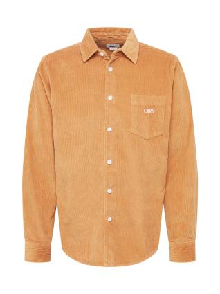 Obey Camisa 'JULIAN'  conhaque / branco