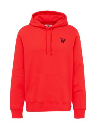 WOOD WOOD Sweatshirt 'Ian'  vermelho / preto