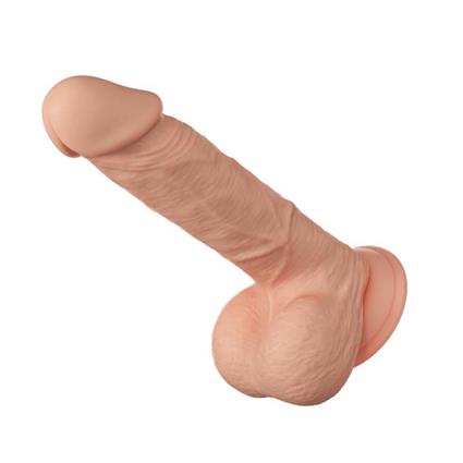 BELO ENCONTRO BAHAMUT DILDO REALÍSTICO E FLEXÍVEL 21,8 CM - CARNE