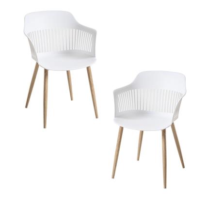 Presentes Miguel - Pack 2 Cadeiras Lisy - Branco