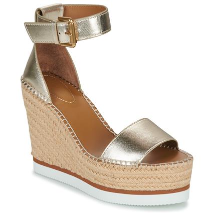 See by Chloé  Alpargatas GLYN SB26152  Ouro Disponível em tamanho para senhora. 36,37,38,39,40,41,35.Mulher > Calçasdos > Espadrilhas