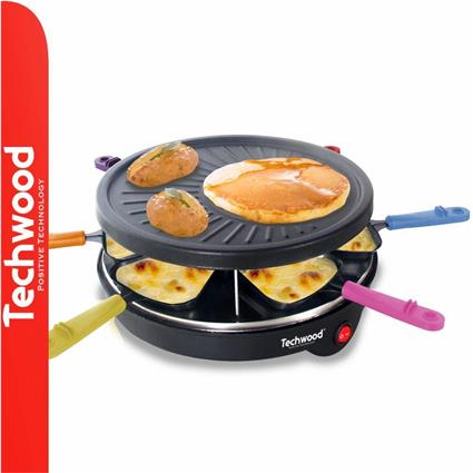 Grelhador Raclette 6 Pessoas 800W - Techwood