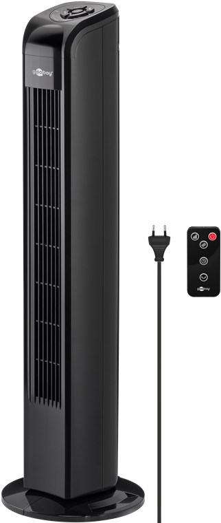 Termoventilador de Torre c/ Controlo Remoto 50W (Preto) - 