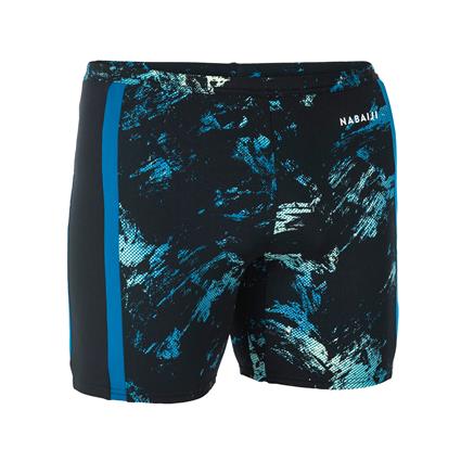 Calções de banho Natação Boxers compridos Yoko - Homem - Trao Preto/Azul/Amarelo