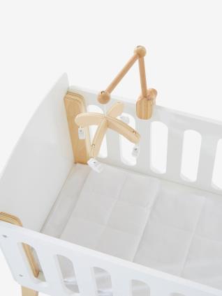 Mobile em madeira, para cama de boneca sem cor