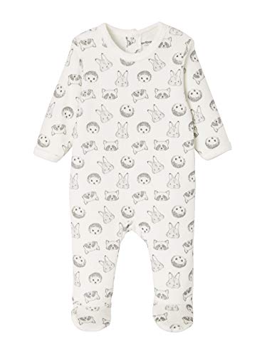 Lote de 2 pijamas animais em veludo, para recém-nascido branco claro bicolor/multicolo