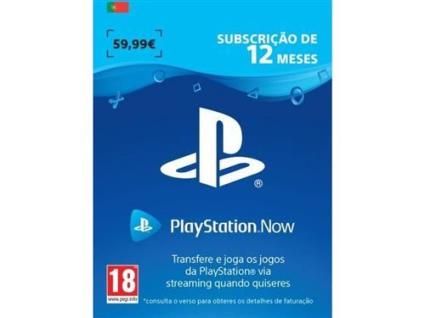 Cartão de Carregamento  Now - Subscrição de 12 Meses (Formato Digital)