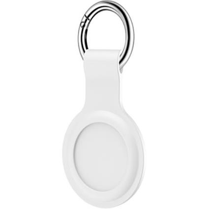 Porta-Chaves  para AirTag Silicone - Branco