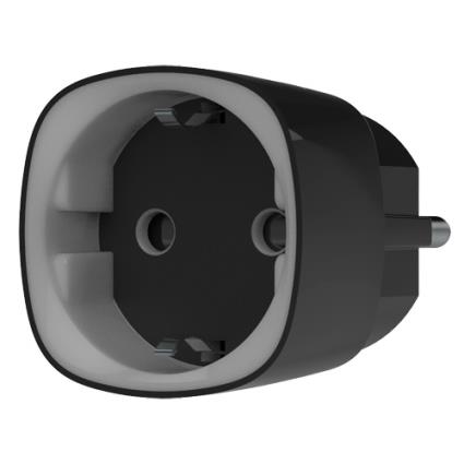 Tomada Inteligente s/ Fios c/ Comando e Medidor Consumo (Preto) - 