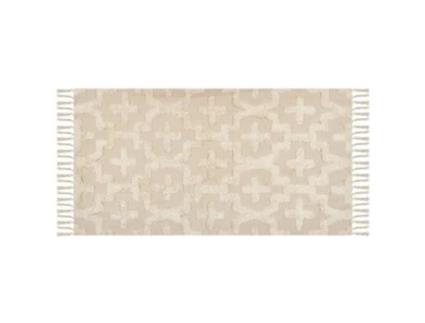 Tapetes BELIANI (80 x 150 - Algodão - Bege)