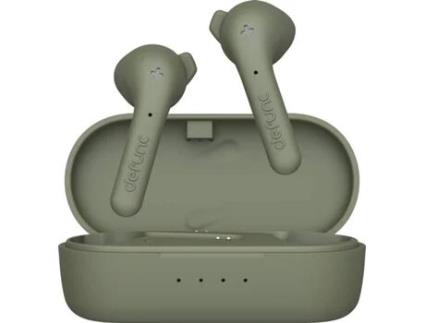 Auriculares Bluetooth True Wireless DEFUNC True Basic (In Ear - Microfone - Verde)