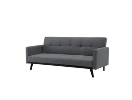 Sofá CONCEPT U Conversível de 3 Lugares (Cinzento - 188x80 cm - Tecido)