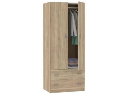 Armário VERY LUCKY (180 x 74 x 50 cm - Madeira - Castanho)