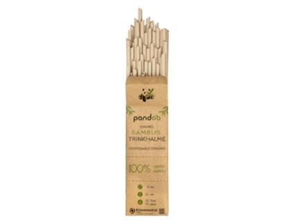 Conjunto de 50 canudos BAMBOO descartáveis Pandoo