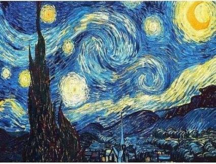 Tela FIGURED' ART Diamond Painting -  Noite Estrelada  - Figured' Art Dp-001-Y (51x2,8x41 cm)