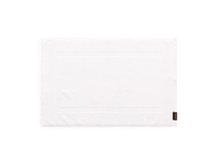 Tapete de banho de algodão penteado 650 gr. White 50x80