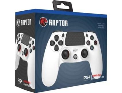 Comando PS4 INDECA Raptor (Wireless - Branco)