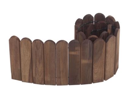 Bordura Enrrollable De Madera Liloux Marron FOREST