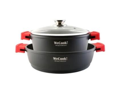 Trens de Cozinha WECOOK (24-28 cm - Alumínio Fundido - Preto)