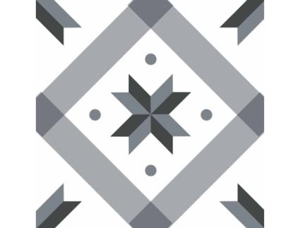 Adesivos de azulejo 15 x 15 cm - estrela cinza Youdoit