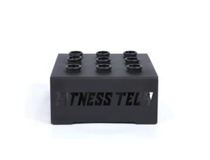 Suporte para Equipamentos de Musculação FITNESS TECH para Barra Olímpica de Chão (44 x 42,9 x 16,5 cm)
