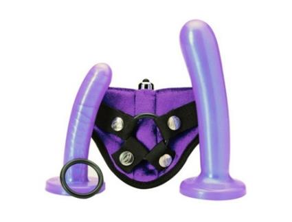Vibrador Com Cinta Tantus Lilás 6 Pcs