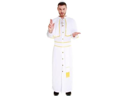 Fato de Homem PARTILANDIA Papa Branco e Dourado (Tam.: S)