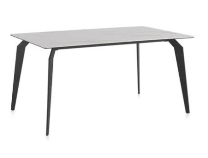 Mesa de Refeição (150 x 90 x 76 - Cerâmica - Branco)