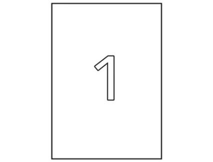 Etiquetas Adesivas para Freezer A4 APLI (Branco - 210 X 297 mm)