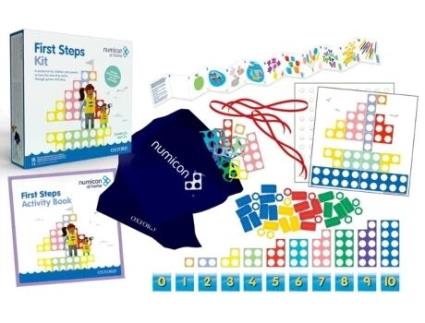 Livro numicon at home first steps kit de tony wing,romey tacon,ruth atkinson (inglês)