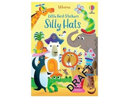 Livro little first stickers funny hats de jessica greenwell (inglês)