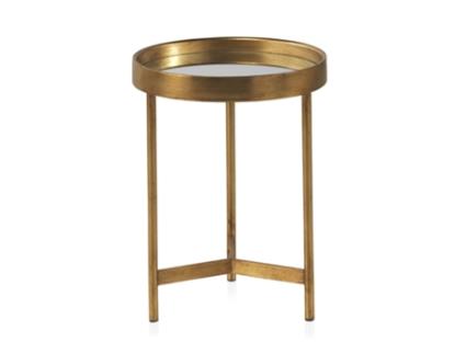 Mesa Auxiliar (40 x 40 x 54 - Metal - Dourado)