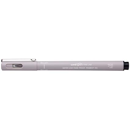 UNI Marcador Brush Pin, Pigmentado, Cinzento Claro