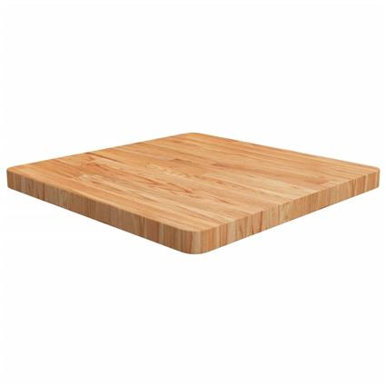 vidaXL Tampo mesa quadrado 60x60x4 cm carvalho tratado castanho-claro